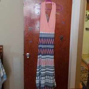 Aztec print sundress with criss cross back straps